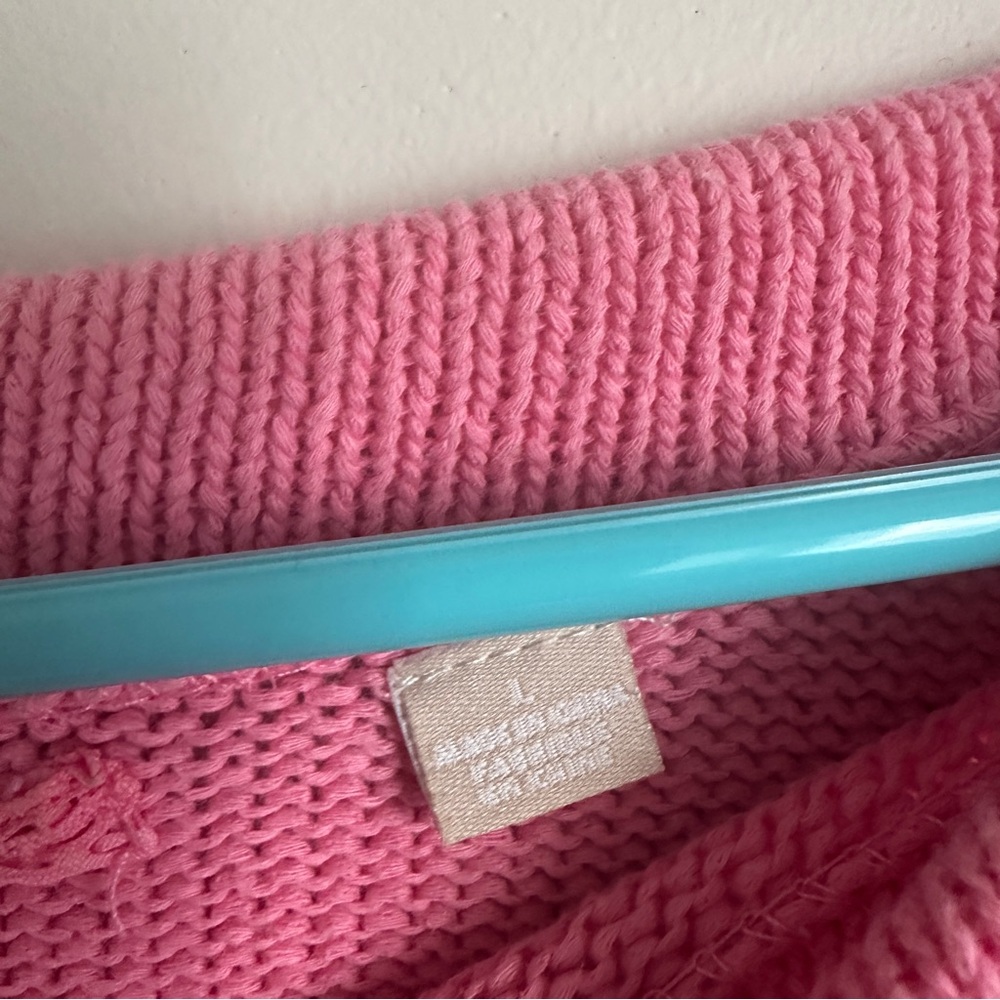White + Warren Dolman Sleeve Sweater – Size L – Color: Pink - Picture 5 of 6